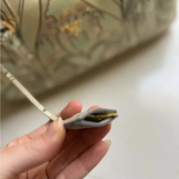 Prada Saffiano Leather Green Bauletto Bag - Picture 6 of 16